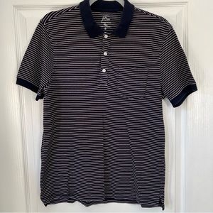 J. Crew navy stripe polo